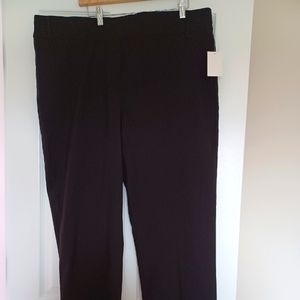 NWT 22 Prescott New York Coventry Straight Leg Pants Black
